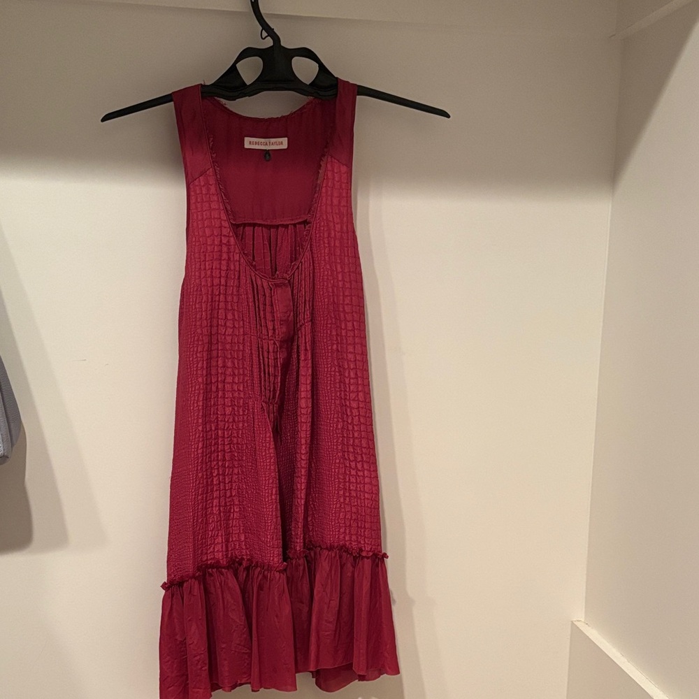 Rebecca Taylor red silk